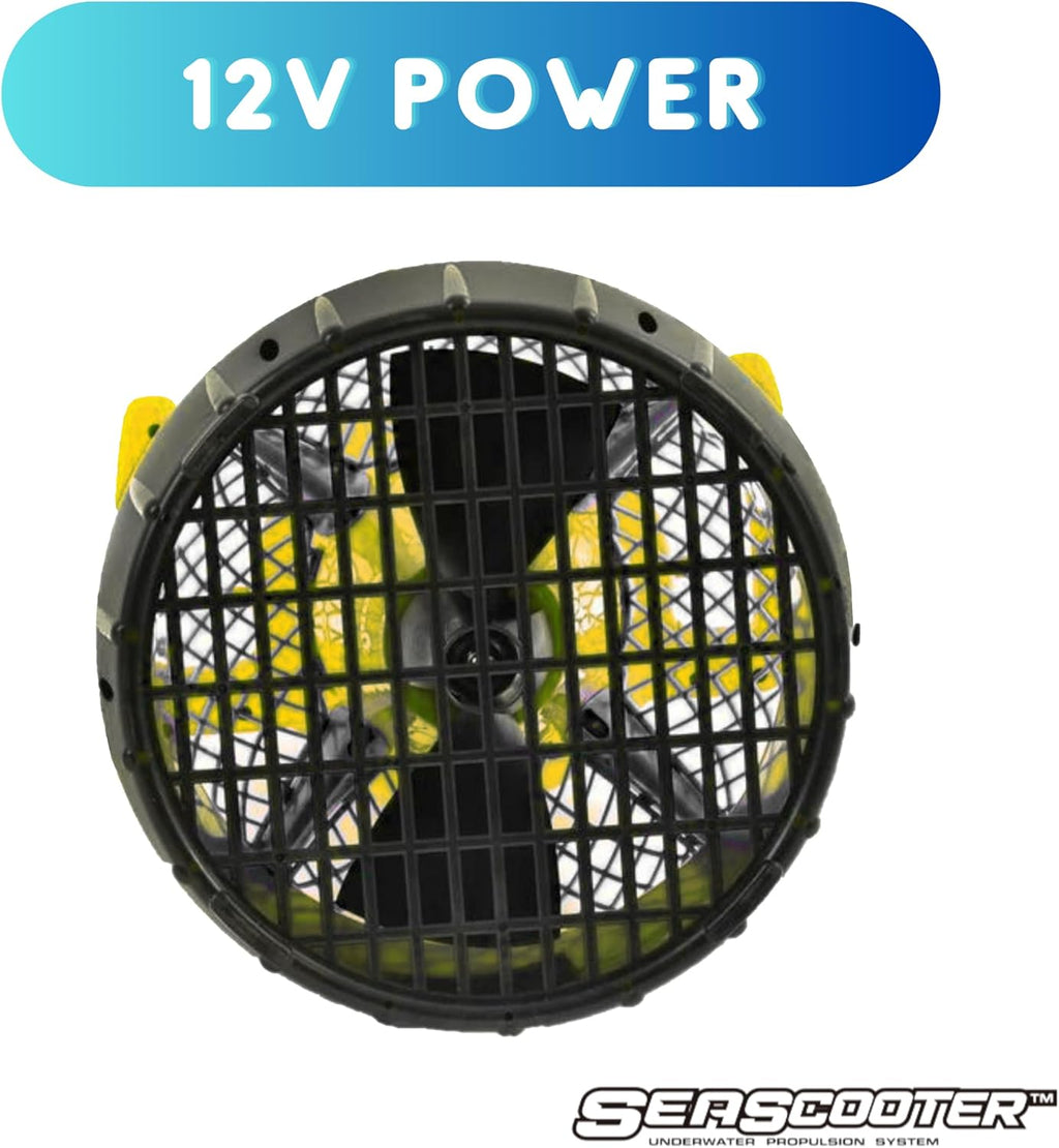 Underwater Sea Scooter for Kids & Adults, 12V Battery Powered Water Propeller with GoPro Mount, Electric Pool & Ocean Diving Scooter for Swimming up to 10 ft Deep