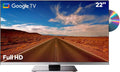 SYLVOX Smart RV TV, 22inch TVs with DVD Player Built-in, 12 Volt for RV Camper 1080P FHD, Google Smart Free Download APPs, Support WiFi Bluetooth, 2 HDMI & 2 USB, AC/DC Powered, Frameless Design