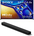 Sony K55XR80M2 55 Inch Bravia 8 QD-OLED 4K HDR Google TV with a HT-A8000 BRAVIA Theater Bar Soundbar (2025)