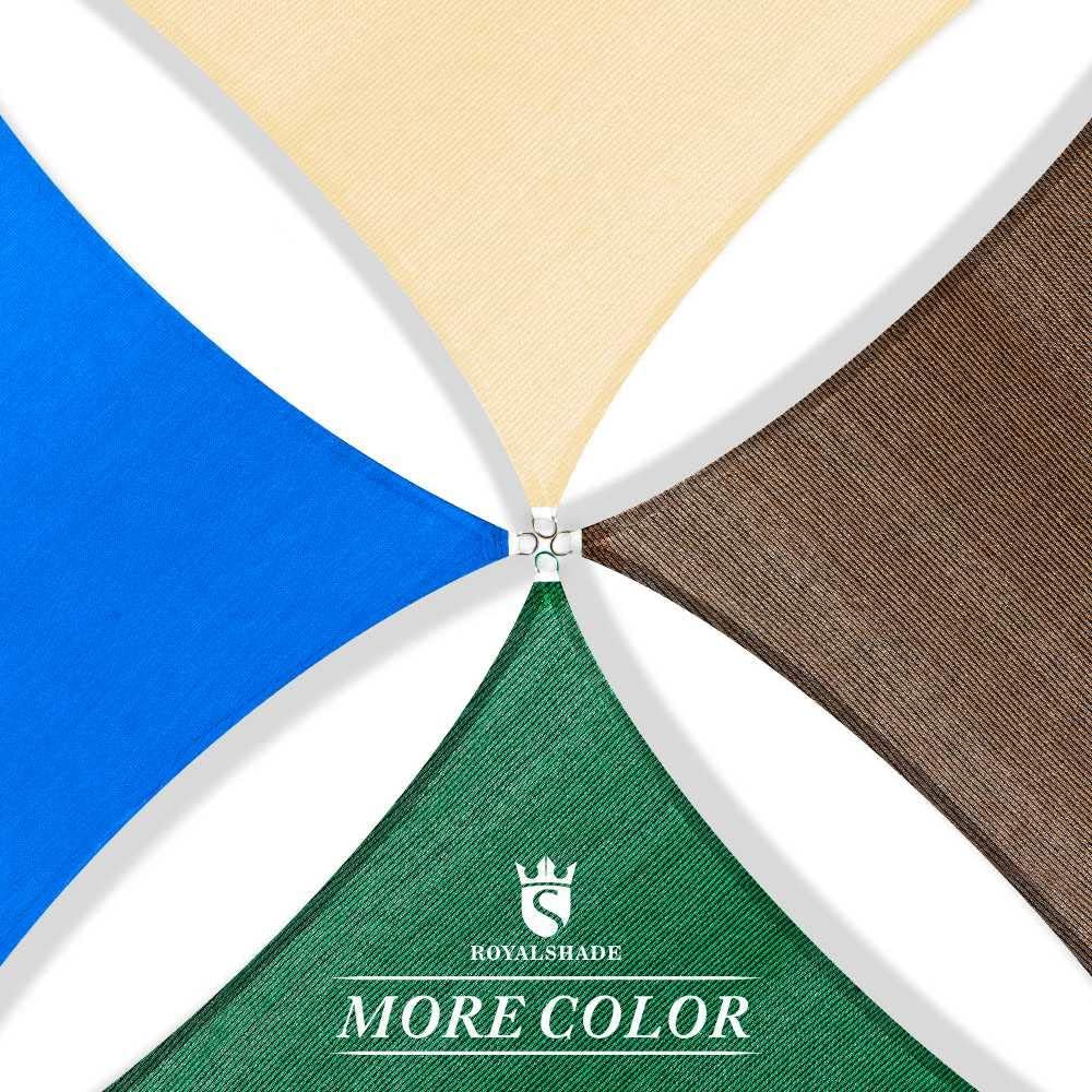 Royal Shade 12' x 13' CBlack Rectangle Square Sun Shade Sail Order to Make RTAPR0814 Canopy, UPF50+ 95% UV Blockage, 200GSM Commercial Standard Heavy Duty, 3 Years Warranty (We Make Custom Size)