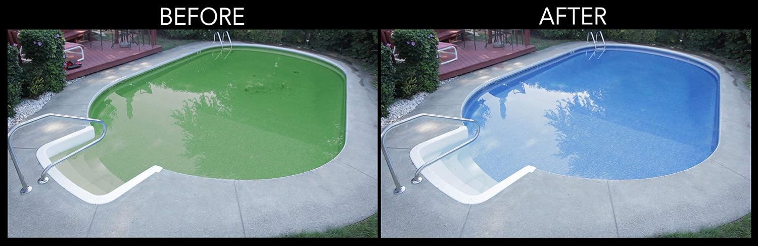 Rx Clear Deluxe Spring Chemical Opening Pool Cleaning Kit | for Swimming Pools Up to 30,000 Gallons | Includes Shock, Clarifier, pH Minus, Algaecide and More | Keep Your Pool Clean and Clear