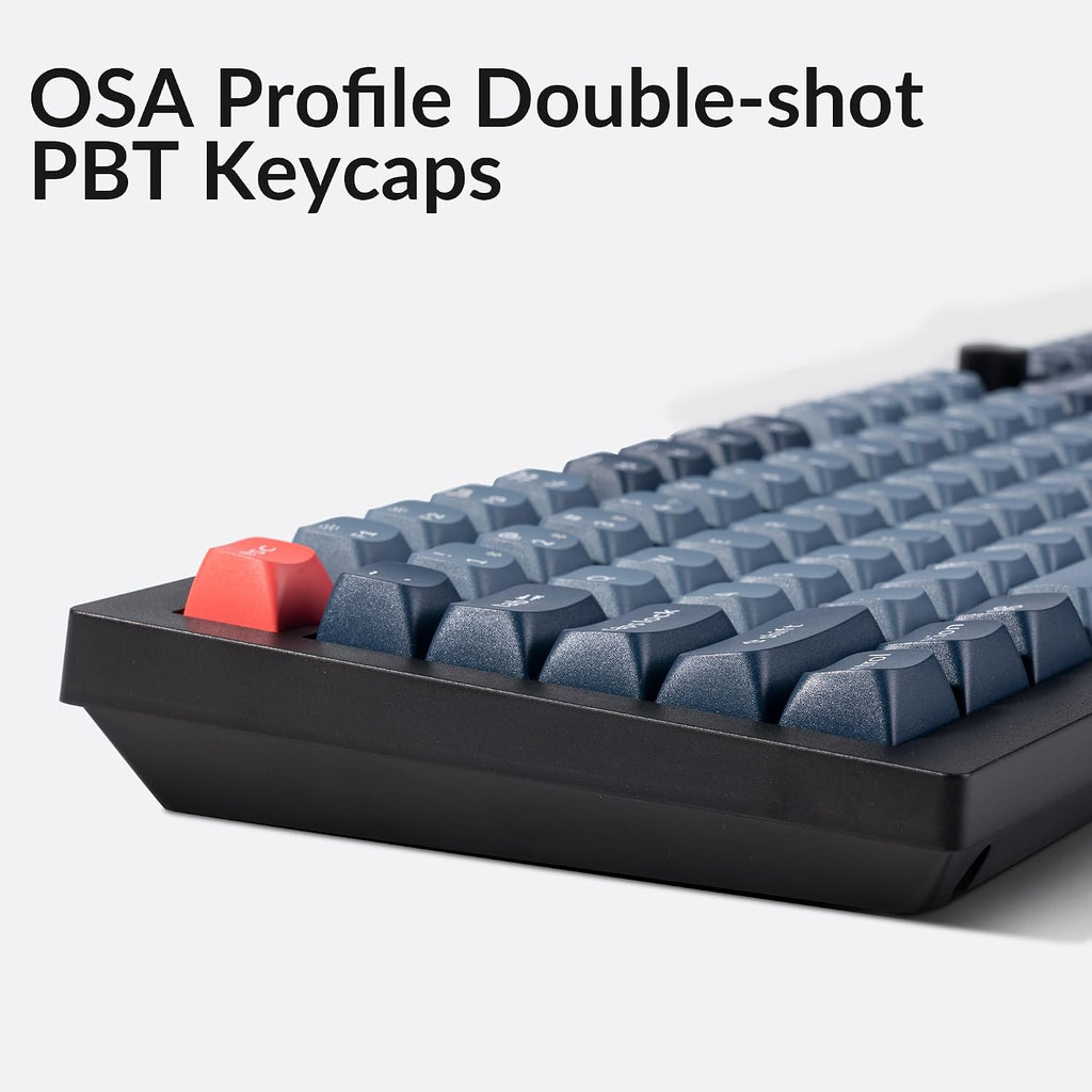 Keychron V3 Max TKL Wireless Mechanical Keyboard, QMK/VIA RGB Bluetooth/2.4 GHz/Wired, 87 Keys Hot-Swappable with Gateron Brown Switch, Compatible with Mac Windows Linux
