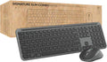 Logitech Signature Slim MK955 for Business Wireless Keyboard and Mouse Combo, Quiet Typing, Secure Receiver, Bluetooth, Globally Certified, Windows/Mac/Chrome/Linux - Graphite