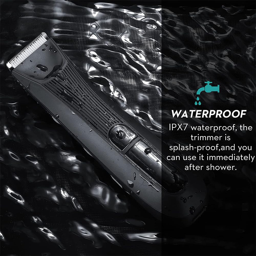 Mens Hair Clippers, Hair Trimmer For Men Professional Beard Hair Cutting Machine Electric Shaver For Body Groin Pubic Trimmer