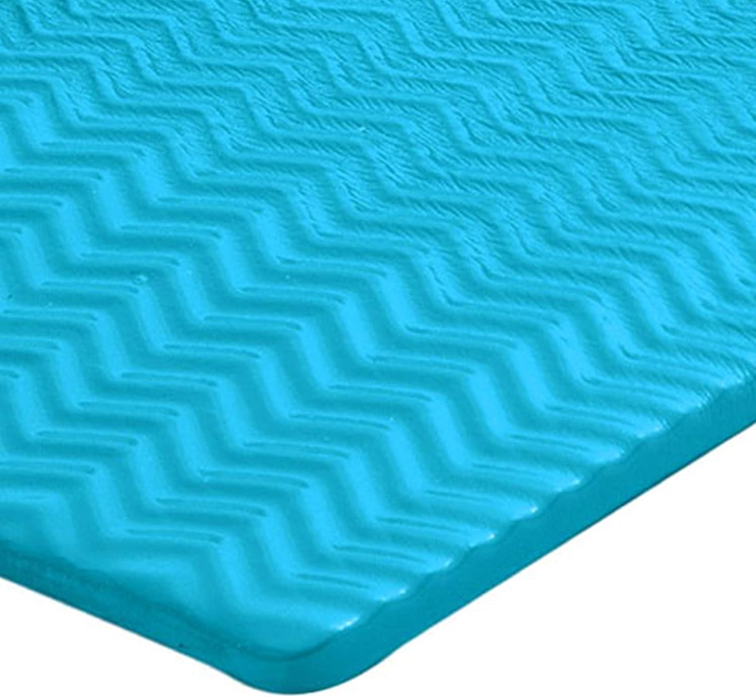 TRC Recreation Serenity 1.5' Thick Vinyl Coated Foam Swimming Pool Float Mat Adult Lounger with Built-in Roll Pillow