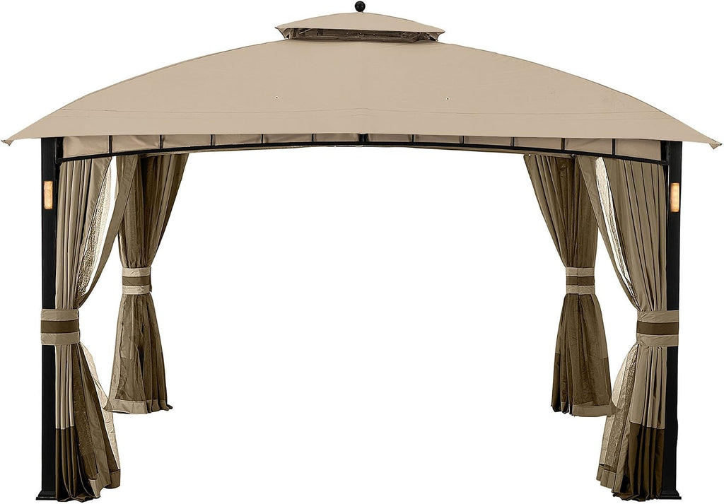 Garden Winds Replacement Canopy Top Cover for The Moorehead L-GZ717PST-F Gazebo - RipLock 350