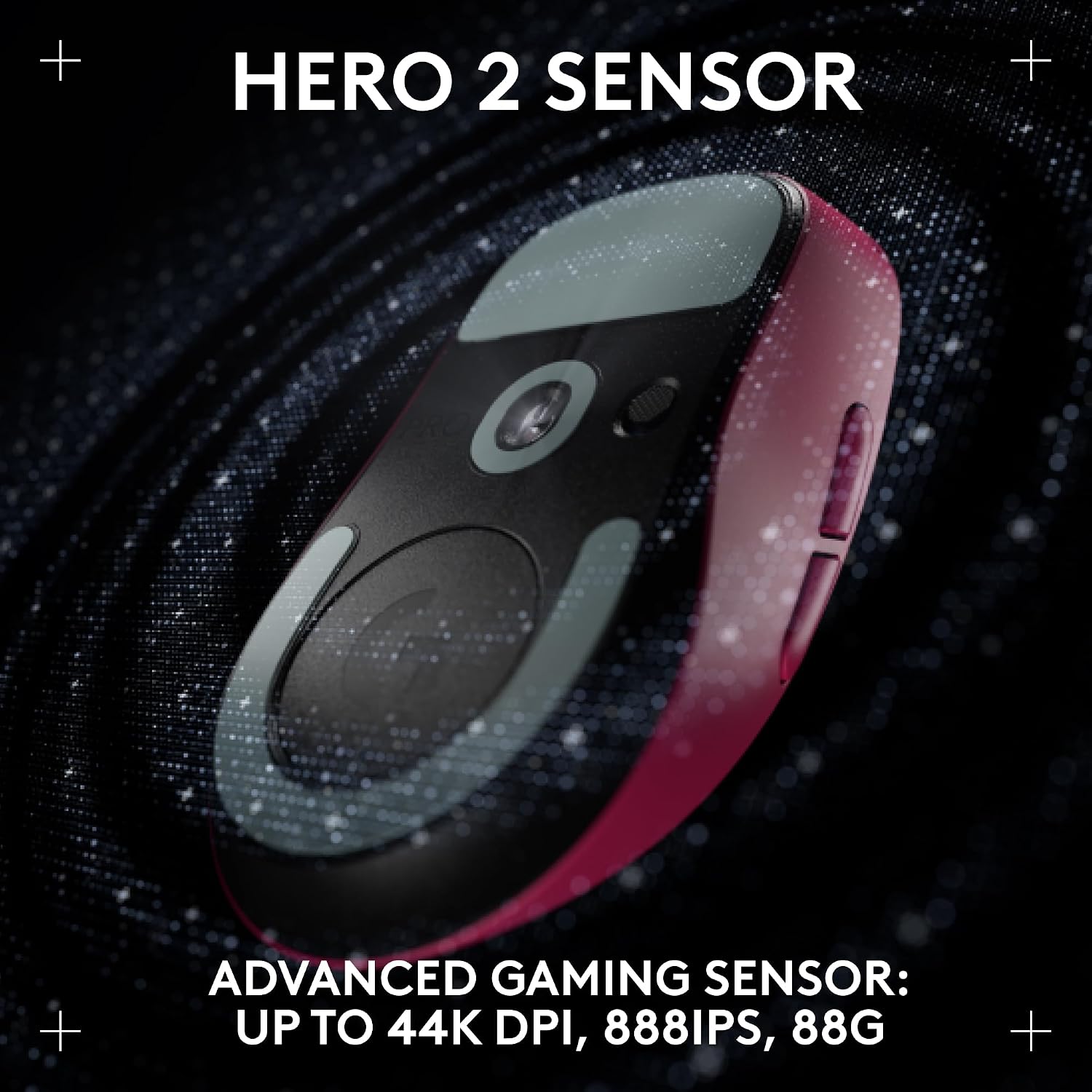 Logitech PRO X Superlight 2 DEX Wireless Gaming Mouse, Pink | Lightweight, Hero 2 Sensor, 44k DPI, 5 Programmable Buttons, Lightspeed Wireless, Right Hand, PC/Mac | Signature Series Charging Dock