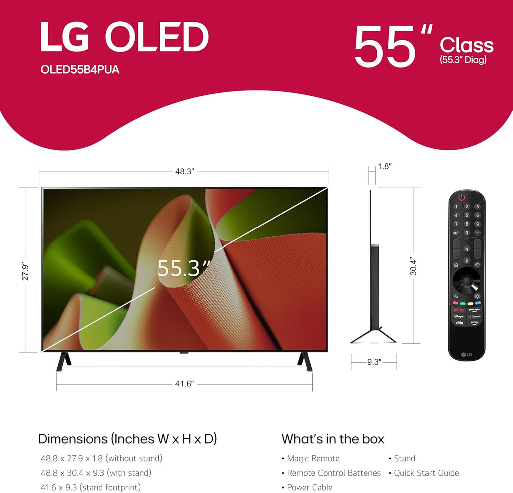 LG OLED55B4P 55 inch Class B4 Series OLED 4K Smart TV