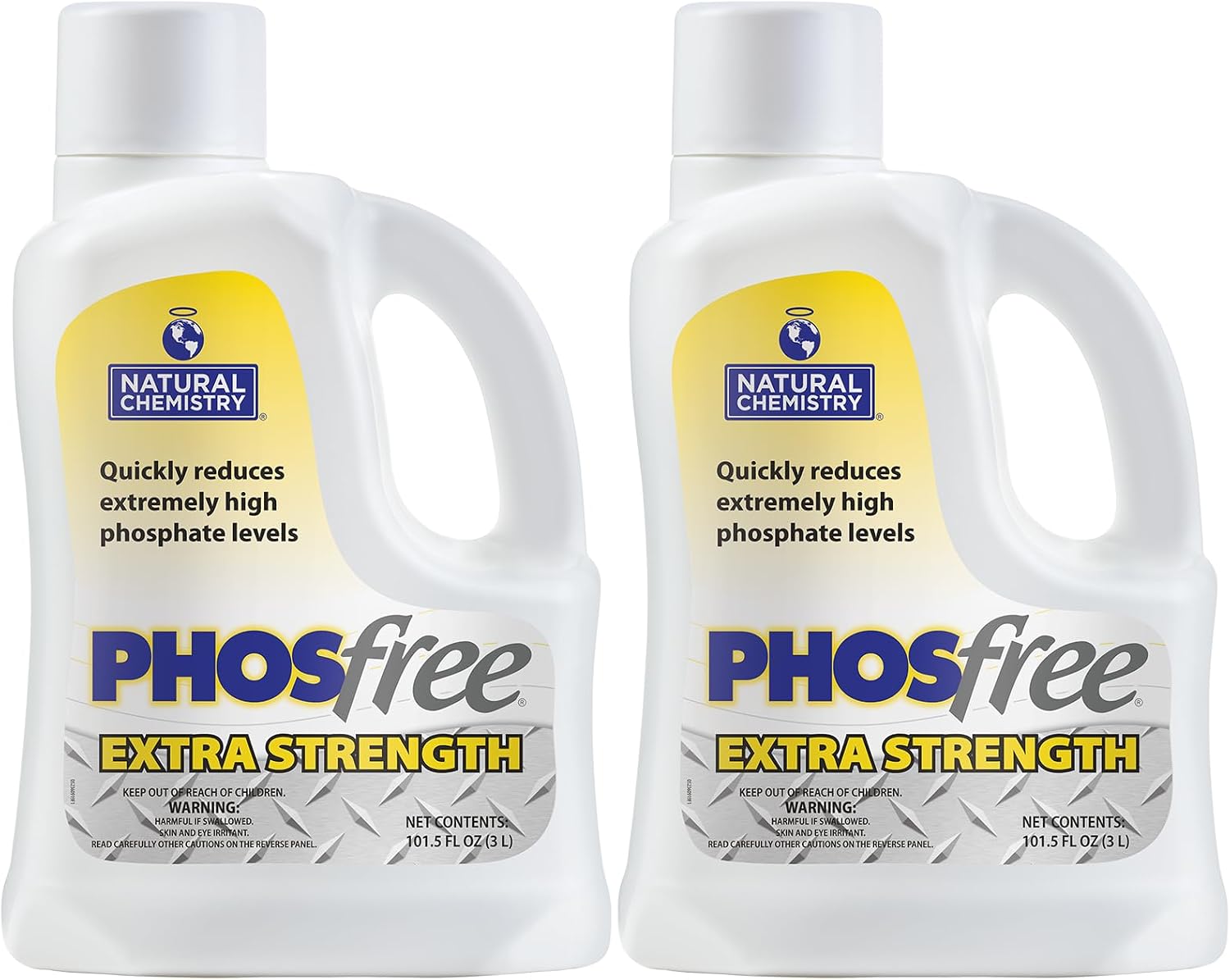 Natural Chemistry® Phosfree® Extra Strength, 3-Liter, Pack of 2, High Level Phosphate Removal, Maintains Low Phosphate Levels in Large Water Volumes