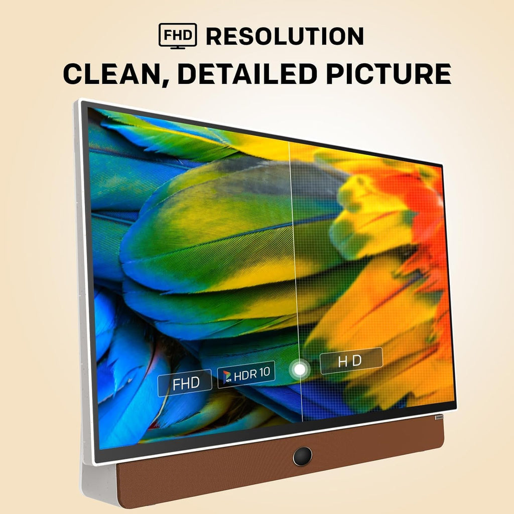 Skyworth 24-Inch Portable Smart TV with Protective Case, Battery Powered Outdoor TV, 1080P FHD, Google TV, HDR10, Dolby Audio, Chromecast, Ideal for Soccer, Sports, Football Game Day Bundle