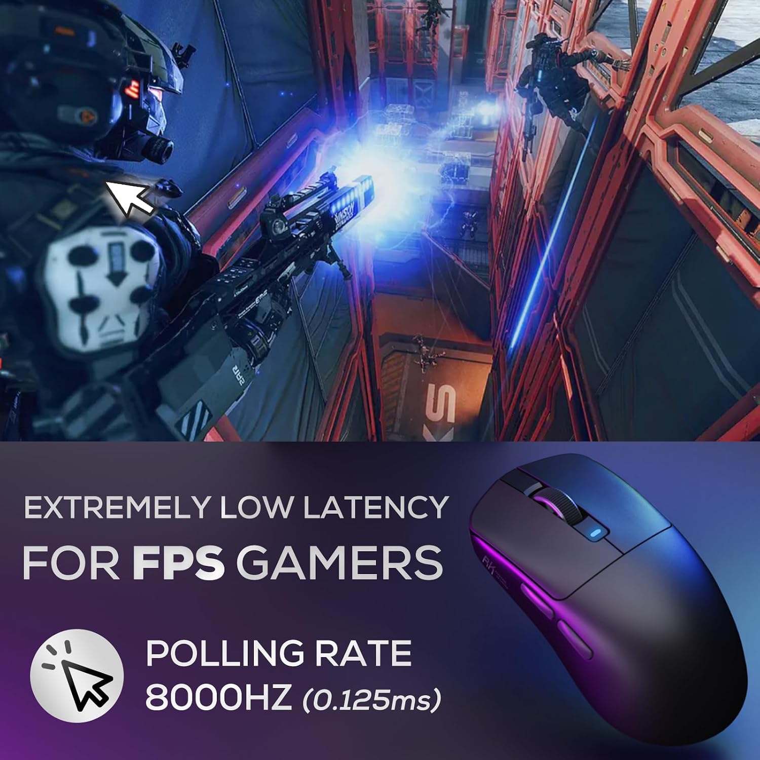 RK ROYAL KLUDGE R98 Pro Wired Mechanical Keyboard and RK M3 Wireless Mouse Combo, Creamy Hot Swappable RGB Gaming Keyboard Black, 47G Lightweight 42K DPI Gaming Mouse Black
