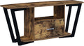 Convenience Concepts Graystone TV Stand 59.25' - Modern Entertainment Center for TVs up to 65', Industrial Media Console with Storage Drawer & Shelves for Living & Family Room, Barnwood/Black