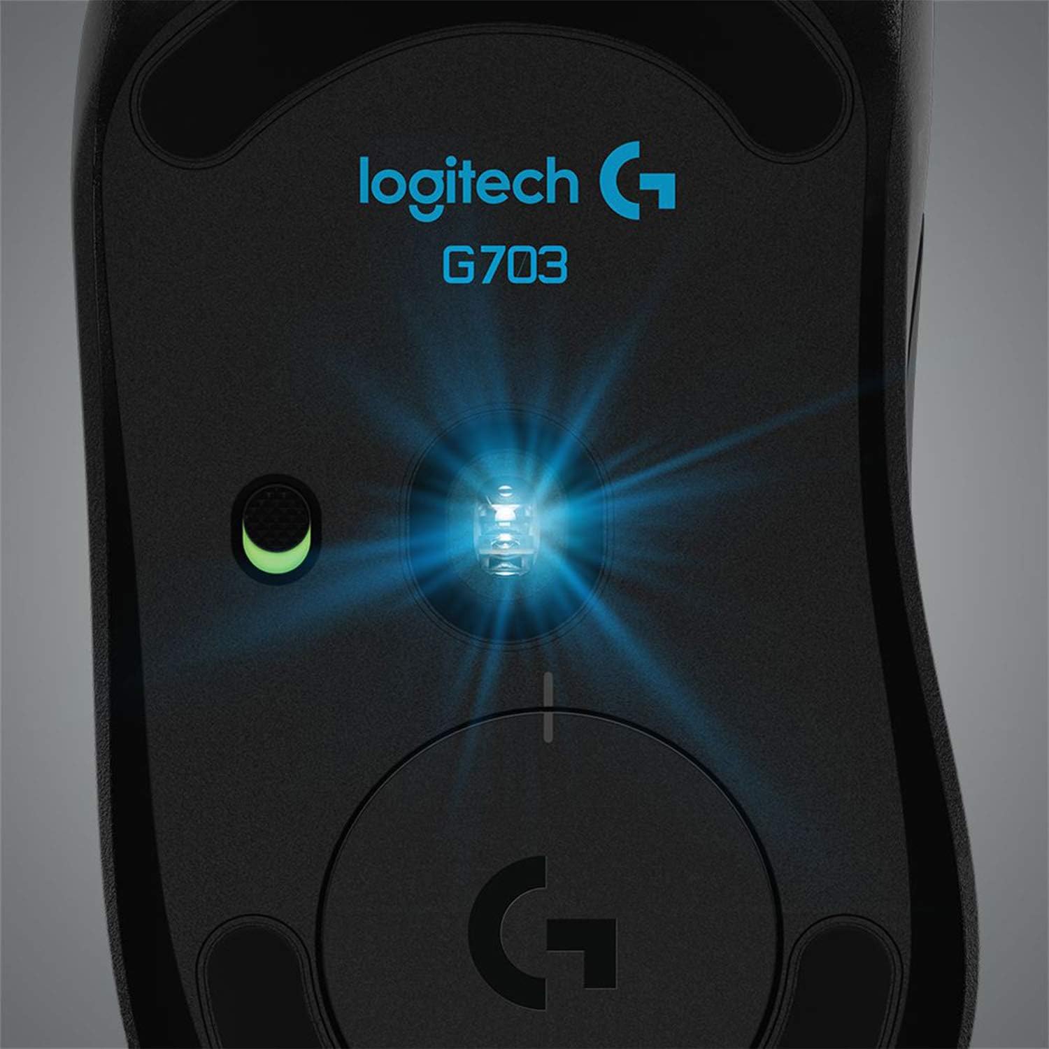 Logitech G703 Lightspeed Wireless Gaming Mouse | Hero Sensor, 25k DPI, 6 Programmable Buttons, RGB Lighting, Rubber Grip, Adjustable Weight, PC/Mac | with Signature Series Charging Dock