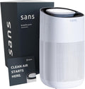 Sans HEPA 13 Air Purifier - White - 1560ft² Ultra-Quiet Home Air Purifier, Pre-Filter, Activated Carbon, UV-C Light, Protect from Odors, Smoke, Pollutants, Allergens, Dust, Dander, Harmful Chemicals