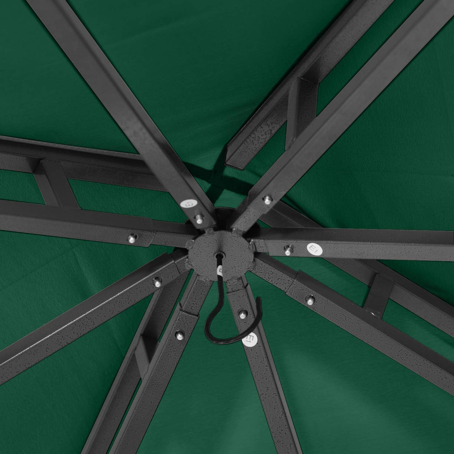 ABCCANOPY Gazebos for Patios 10x10 - Outdoor Steel Frame Gazebo for Lawn Backyard Garden Deck (Forest Green)