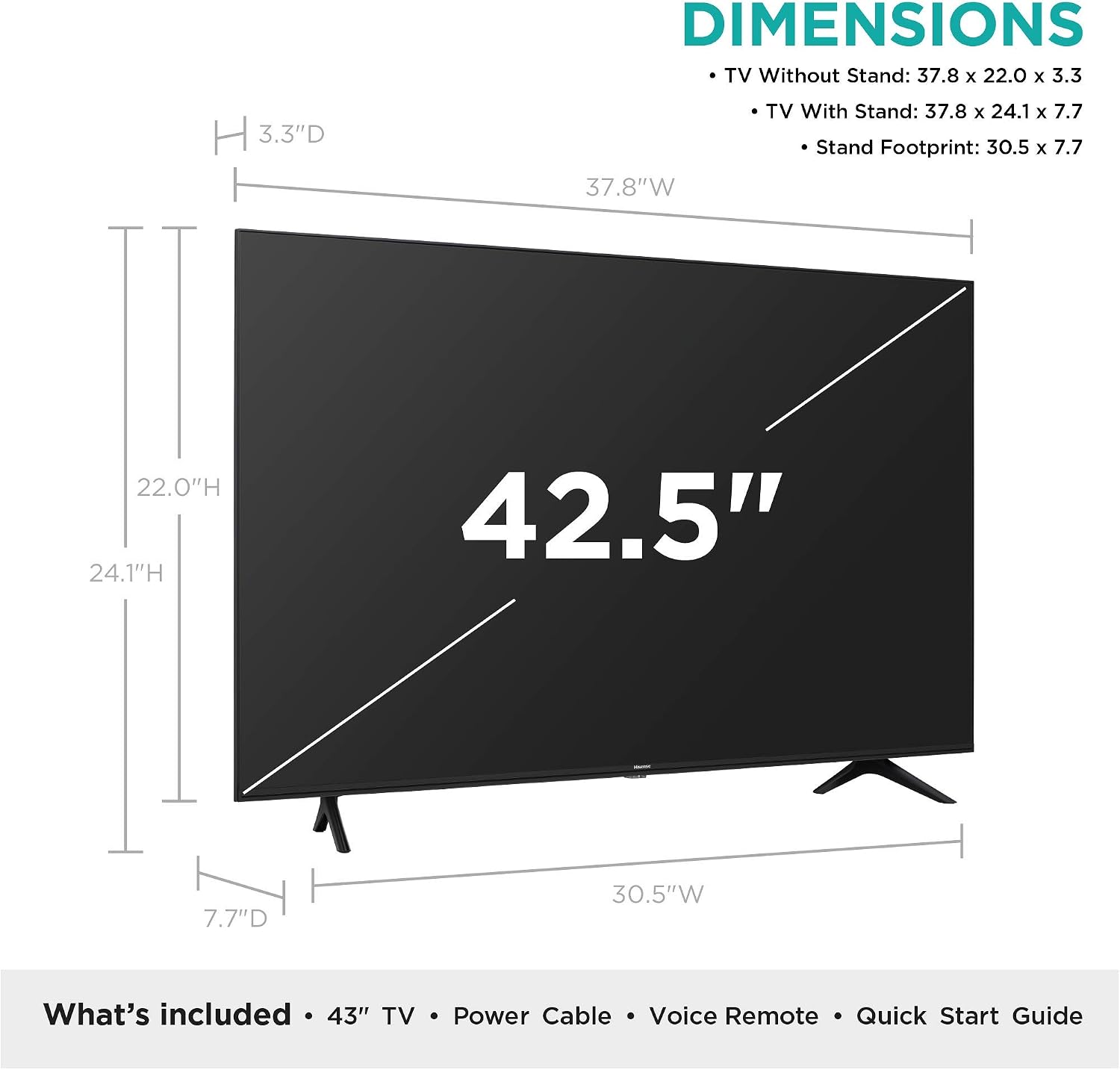 Hisense 43-Inch Class R6090G Roku 4K UHD Smart TV with Alexa Compatibility (43R6090G, 2020 Model)