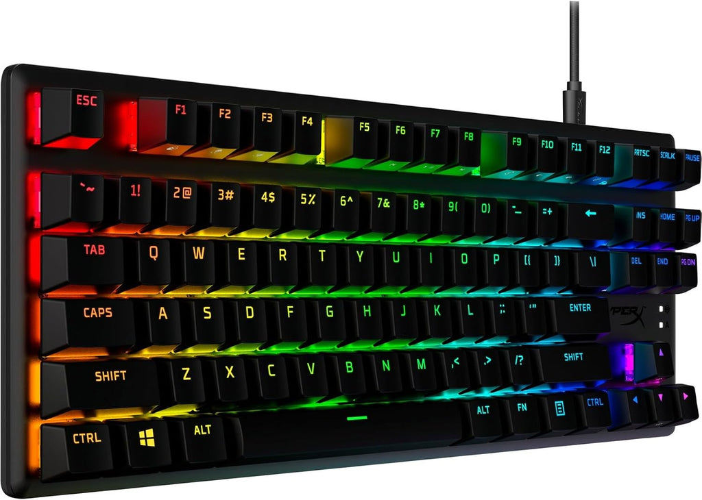 HyperX Alloy Origins Core PBT HX Red Mechanical Gaming Keyboard-639N7AA#ABA, Black