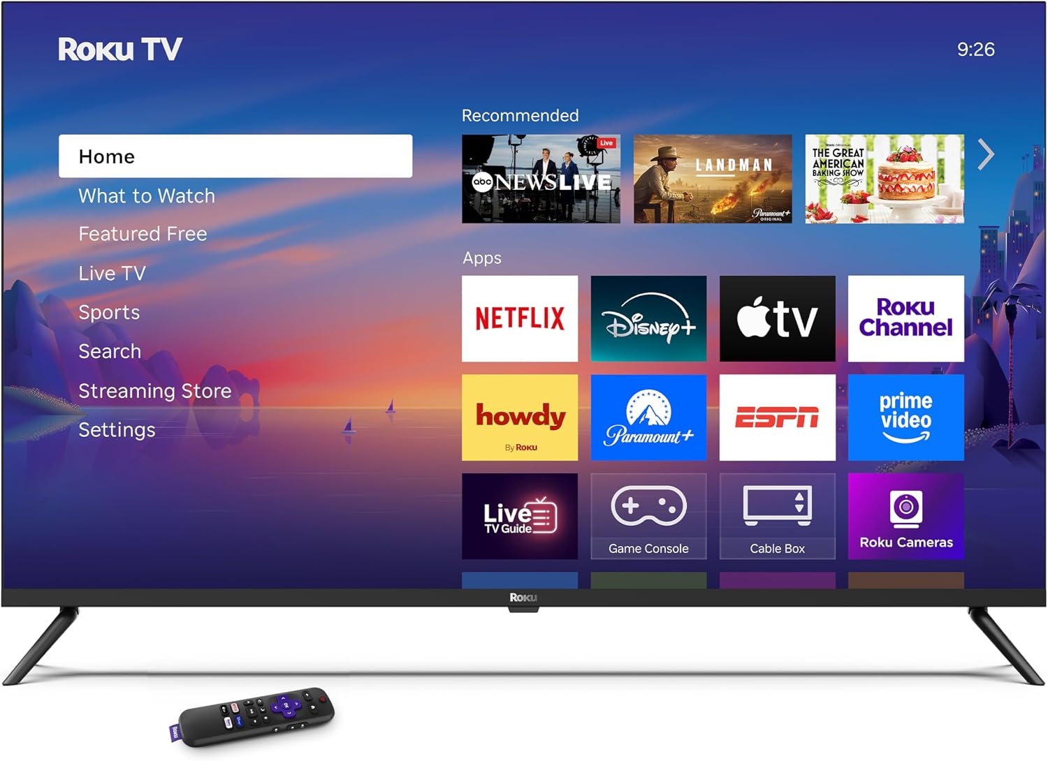 Roku Smart TV – 43-Inch Select Series, 4K HDR TV – Roku TV with Roku Remote – Flat Screen LED Television with Wi-Fi for Streaming Live Local News, Sports, Family Entertainment