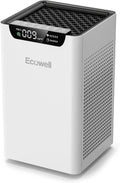 ECOWELL Air Purifiers for Home Large Room Bedroom Fit Up to 1185 Sq Ft Room W/Auto Sensor, Dual Sides Air Intake,True HEPA Filters Capturing 99.97% the Dust Pet Hair Smoke Pollen Odor EAP260, White