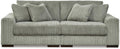 Signature Design by Ashley Lindyn Contemporary 2-Piece Sofa with Reversible Cushions, Gray