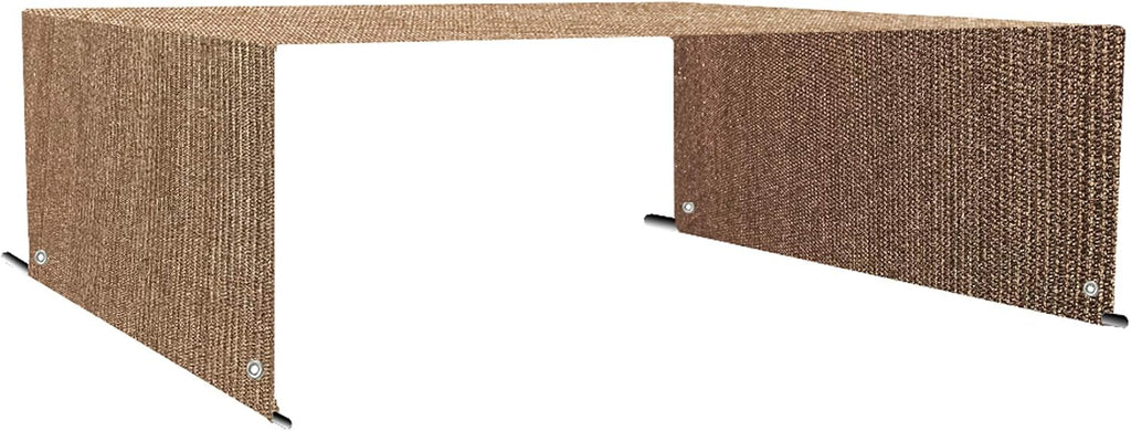 Universal Pergola Replacement Canopy Shade Cover with Breathable HDPE Fabric & Rod Pockets for 10 x 10 FT Pergola, Canopy Size: 192'' L x 106'' W (Walnut)