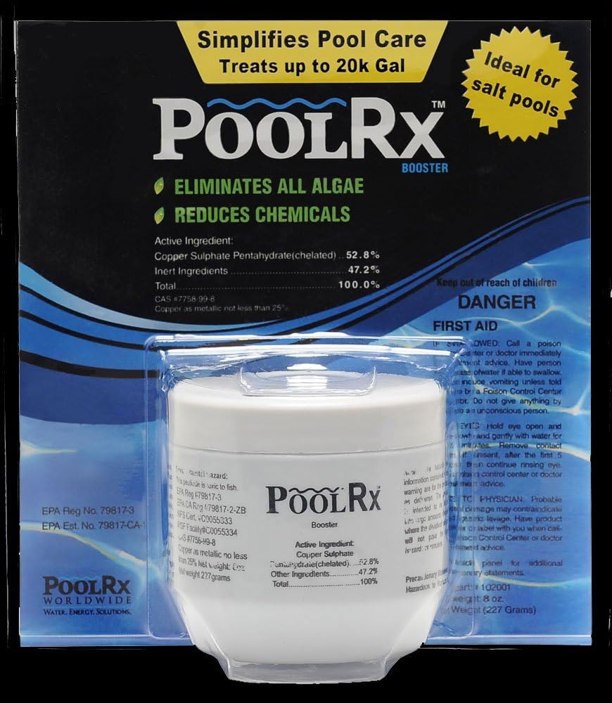 Pool RX 101001 6 Month Algaecide Blue Treats 7.5k-20k gallons 102001 6 Month Swimming Pool Algaecide Replacement