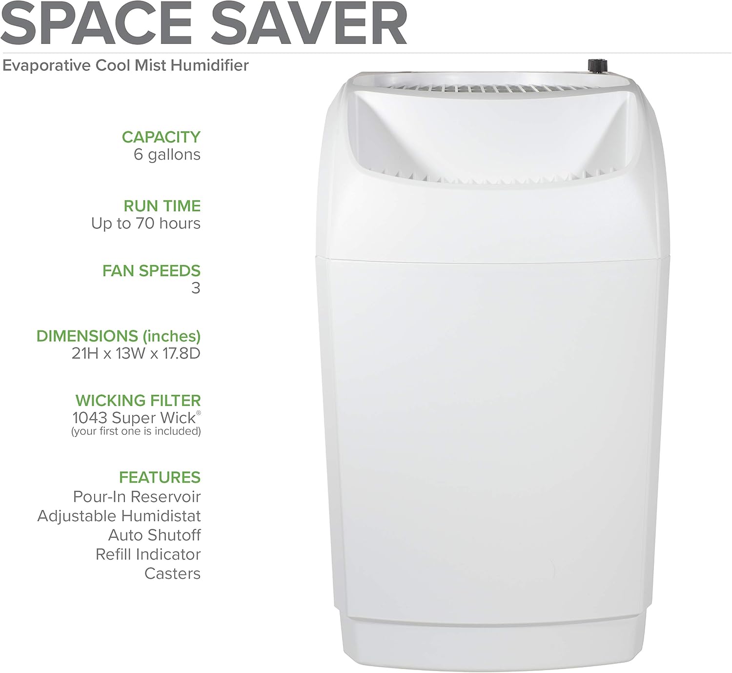 AIRCARE Space-Saver Evaporative Whole House Humidifier (2,300 sq ft)