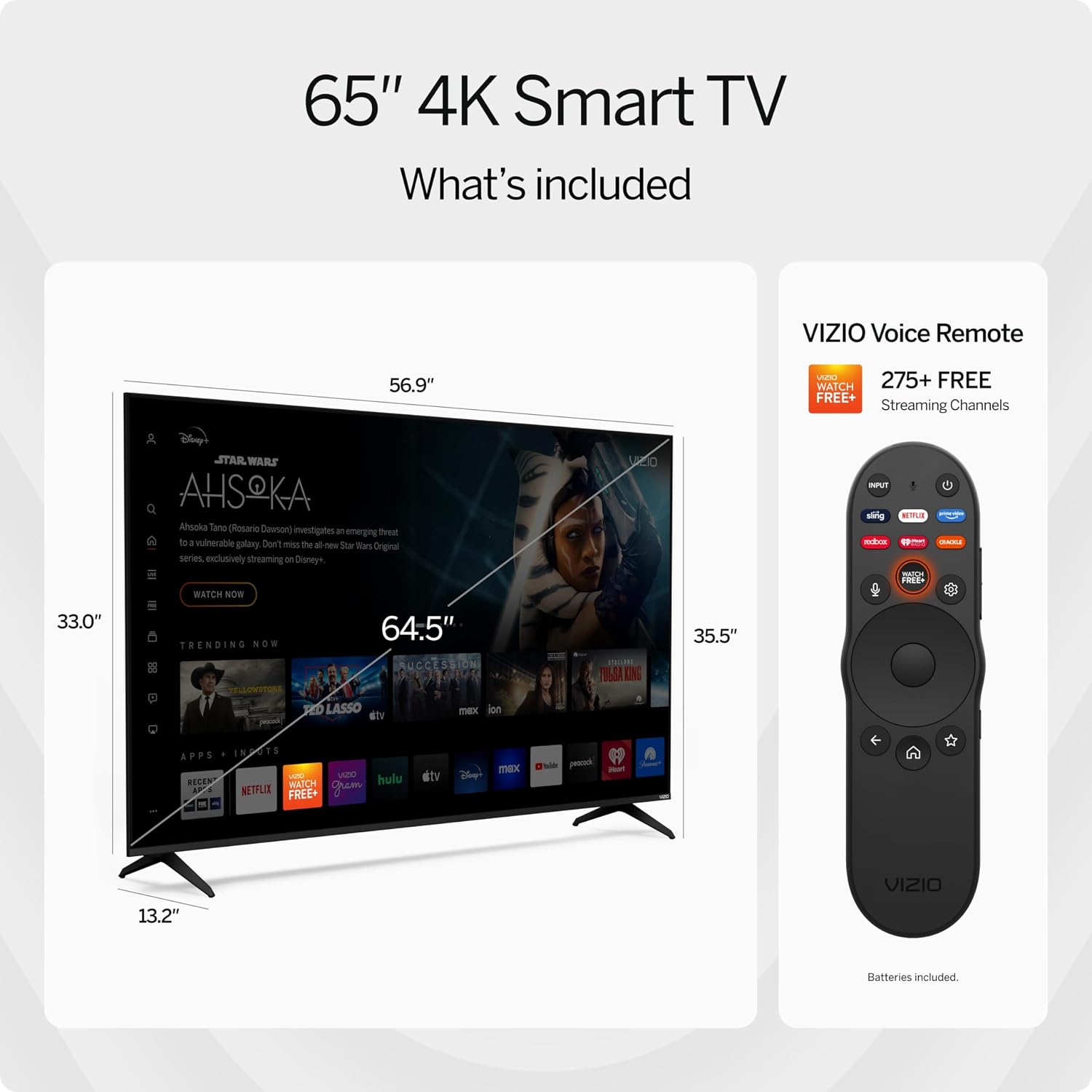 VIZIO 65' 4K HDR Smart TV