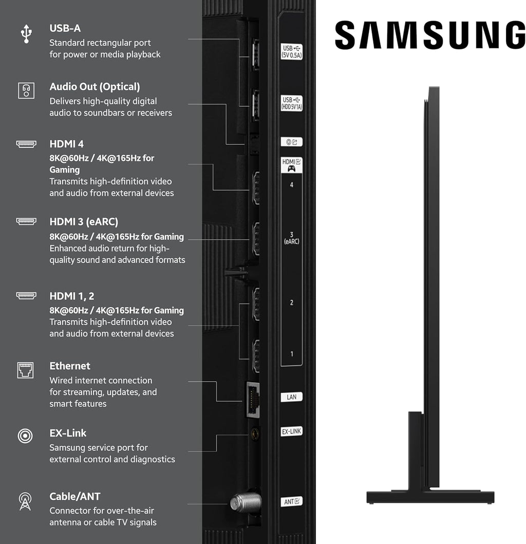Samsung 65-Inch Class Neo QLED 8K QN900F Series, Vision AI, Mini LED Smart TV (2025 Model, 65QN900F) Neo Quantum HDR 8K Pro, Object Tracking Sound + w/Dolby Atmos, Glare Free, Alexa Built-in