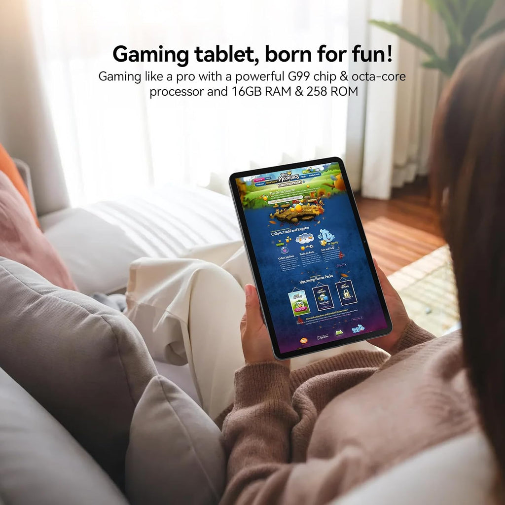 12 inch Android Tablet, 2K Display Android 15 Tablet, MTK G99 Octa-Core, 16GB 256GB 1TB Expansion, 2.4/5G WiFi, 21MP Camera, Widevine L1, Gemini AI 2.0, Tablets with Keyboard, Mouse, Case etc