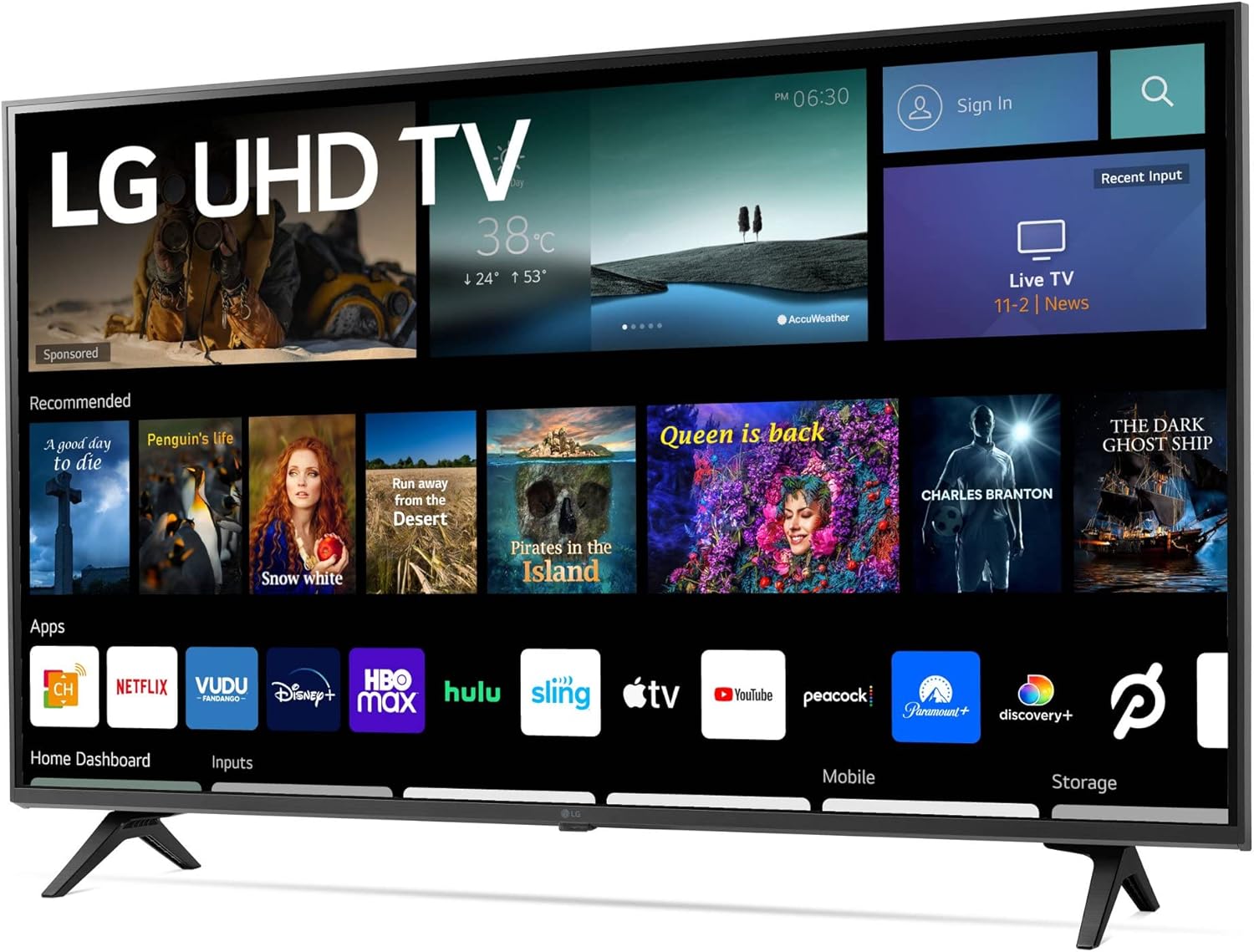 LG 43 Inch Class UQ7070 ZUD Series LED 4K UHD Smart webOS 22 TV