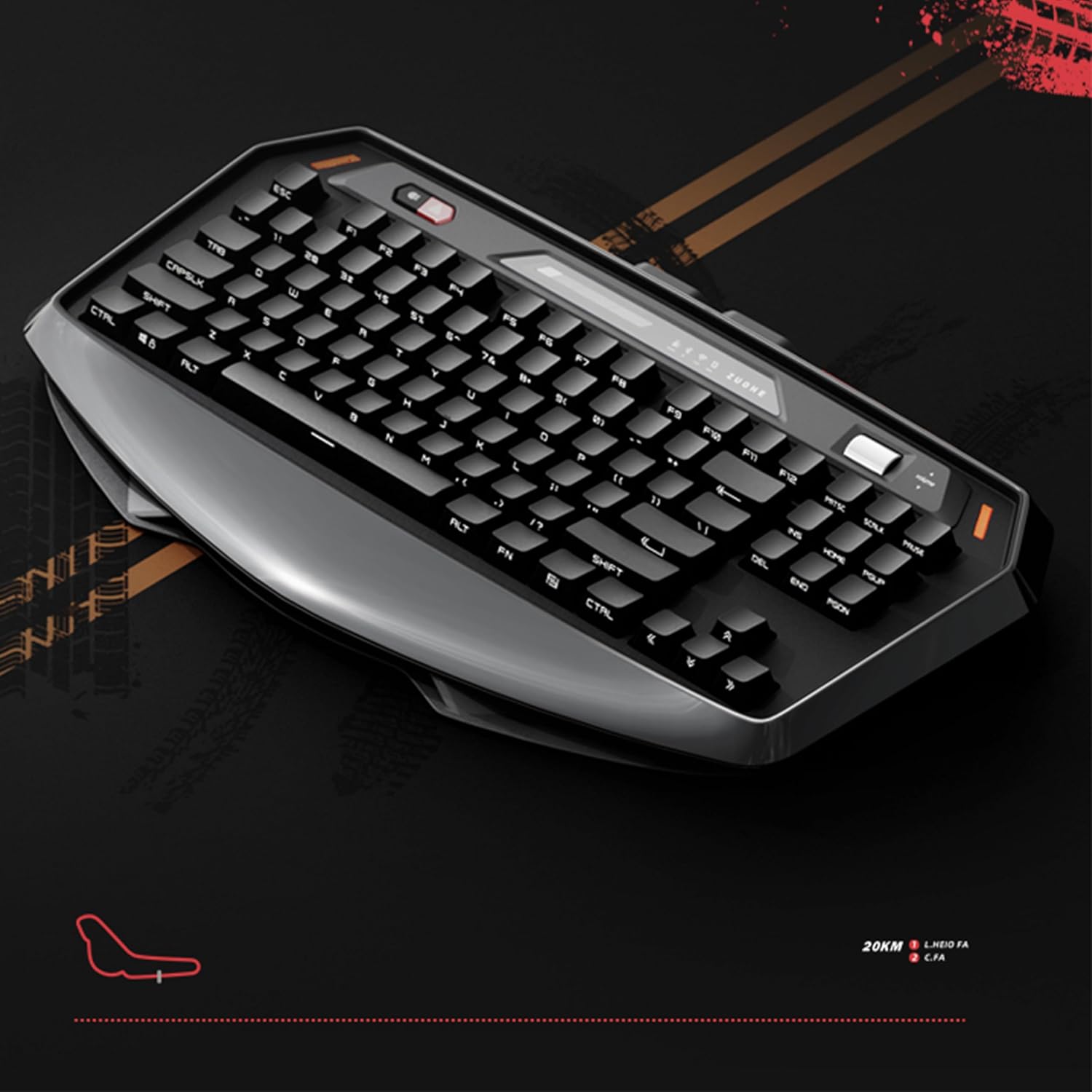 ZORNHER MAX870 Wireless Mechanical Gaming Keyboard,80% Black Custom Creamy Sound Keyboard with Shine Through PBT Keycaps,Pre-lubed Linear Switches,Hot-Swappable,RGB Backlit,2.4GHz/USB-C/BT5.0