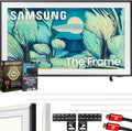 Samsung QN50LS03FA 50' The Frame QLED 4K AI TV (2025) Bundle with Modern White Bezel, CPS 26 Month Protection, Slim Flat Mount, 2X HDMI Cables & Deco Gear Complete Home Theater Beginner's Guidebook