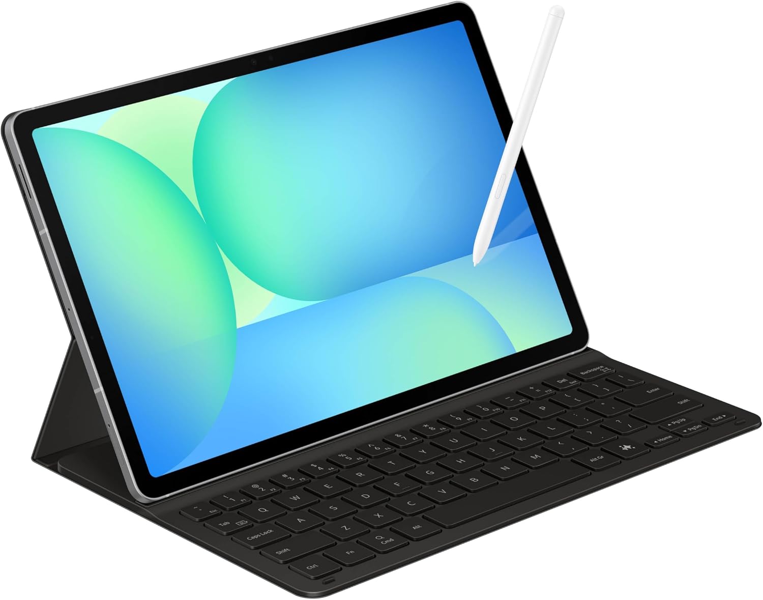 Samsung Galaxy Tab S10 FE 256GB WiFi Android Tablet + Book Cover Keyboard Slim, Large Display, Long Battery Life, Powerful Processor, S Pen, US Version, 2025, 2 Yr Manufacturer Warranty, Gray