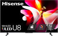 Hisense 100-Inch Class U8 Series Mini-LED ULED 4K UHD Google Smart TV (100U8K) - QLED, 480 Motion Rate, 144Hz Game Mode Pro, Dolby Vision IQ, HDMI 2.1, Alexa Compatibility, 2.1.2 Multi-Channel Audio