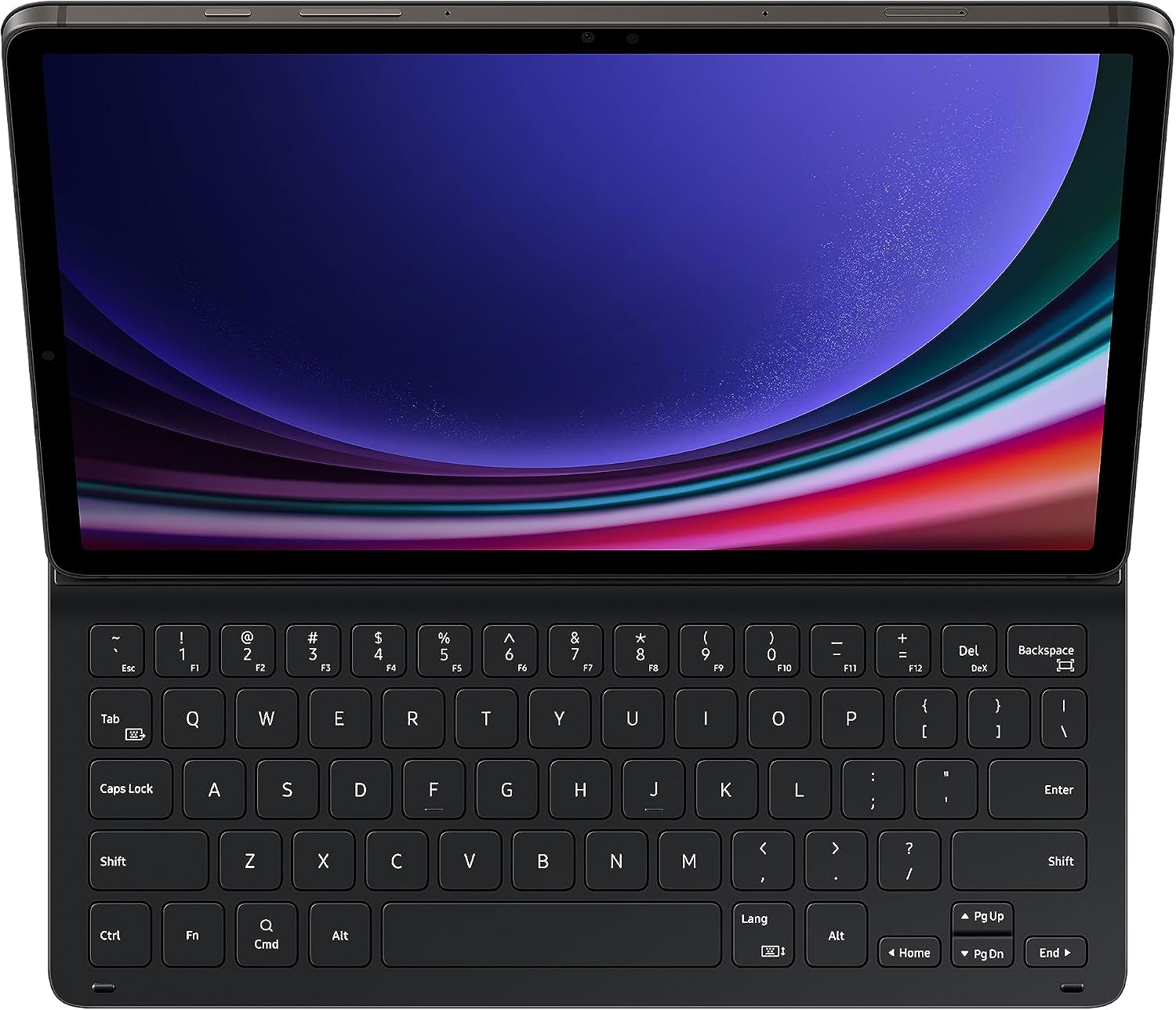 Samsung Galaxy Tab S9 FE Book Cover Keyboard Slim, Tablet Protector Case, Thin and Lightweight Design, Magnetic Back, PC-Like Experience, Wireless Keyboard Sharing, US Version, Black