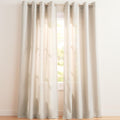 Exclusive Home Loha Linen Grommet Top Curtain Panel Pair, 54'x84', Vintage Linen (Pack of 6)