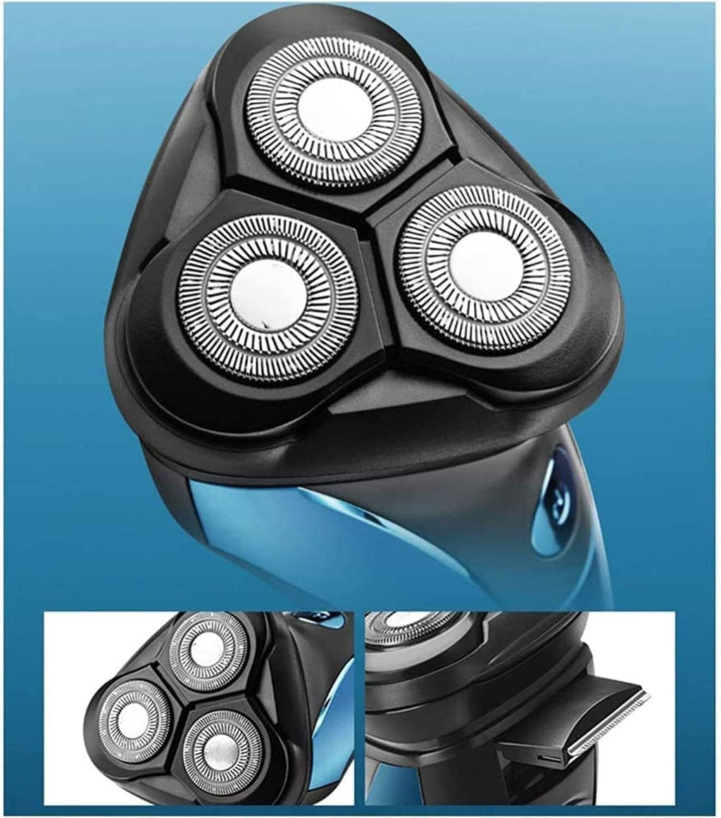 Electric Shaver Men's Shaver 3 Sheets Multifunction Blade Razor Water Wash Electric Shave LED Display Fast Charge Portable for Your Daily Use and Travel