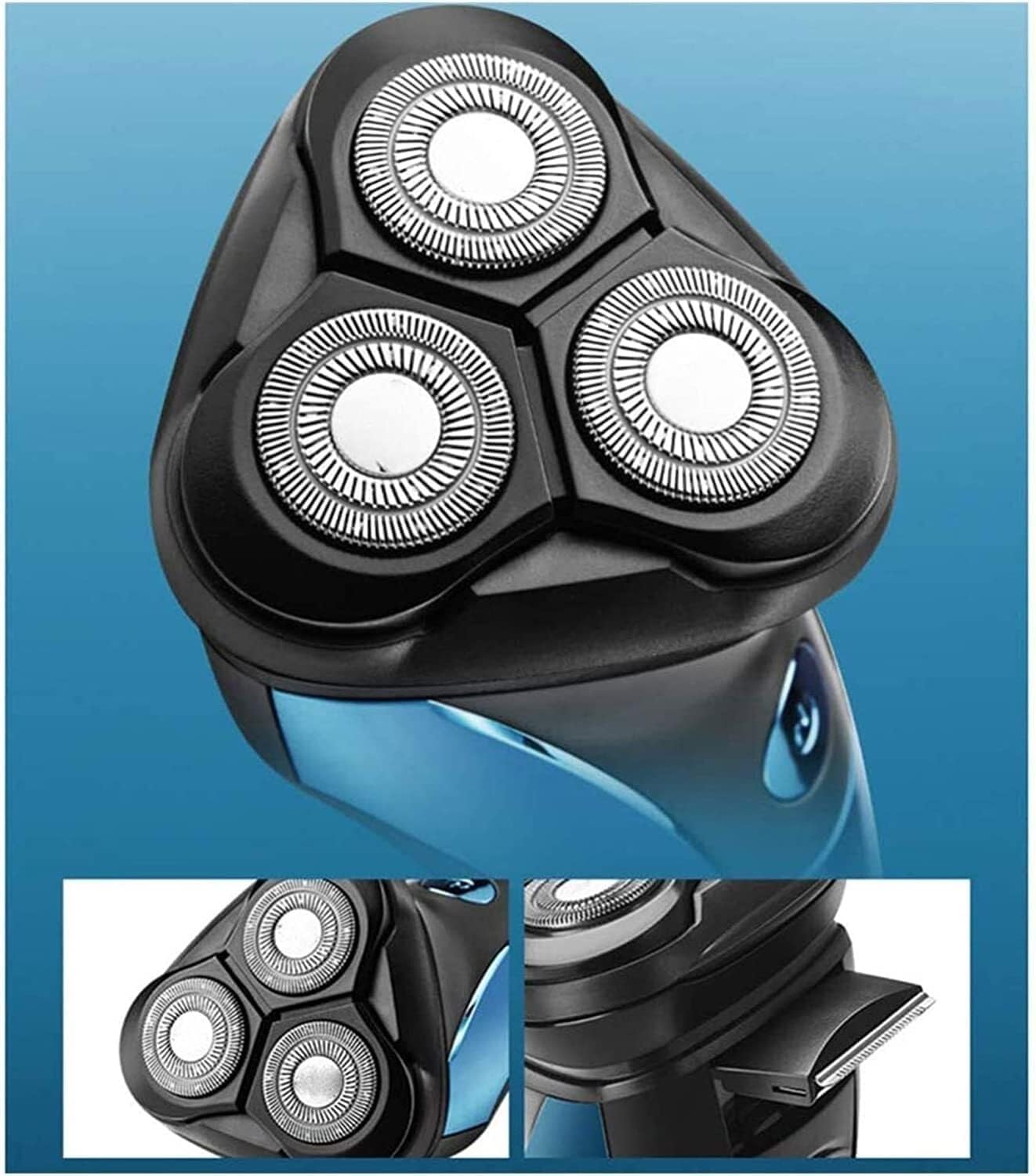 Electric Shaver Men's Shaver 3 Sheets Multifunction Blade Razor Water Wash Electric Shave LED Display Fast Charge Portable for Your Daily Use and Travel