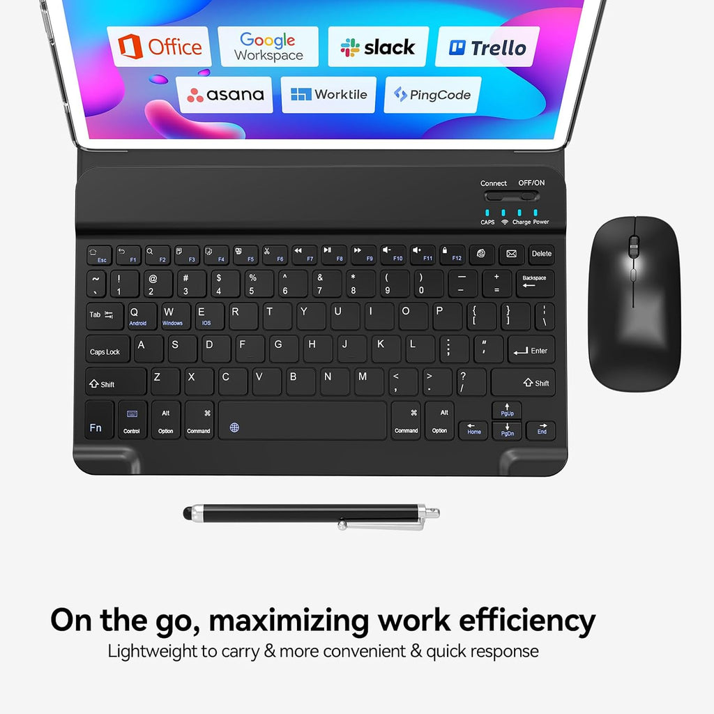 Tablet, 2026 Latest 10 inch Android 14 Tablet, MTK8183 Octa-Core, 16GB 128GB 1TB Expansion, 2.4/5G WiFi, 21MP Camera, Gemini AI 2.0, Tablets with Keyboard, Mouse, Case etc