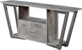 Convenience Concepts Graystone TV Stand 59.25' - Modern Entertainment Center for TVs up to 65', Industrial Media Console with Storage Drawer & Shelves for Living & Family Room, Faux Birch/Slate Gray