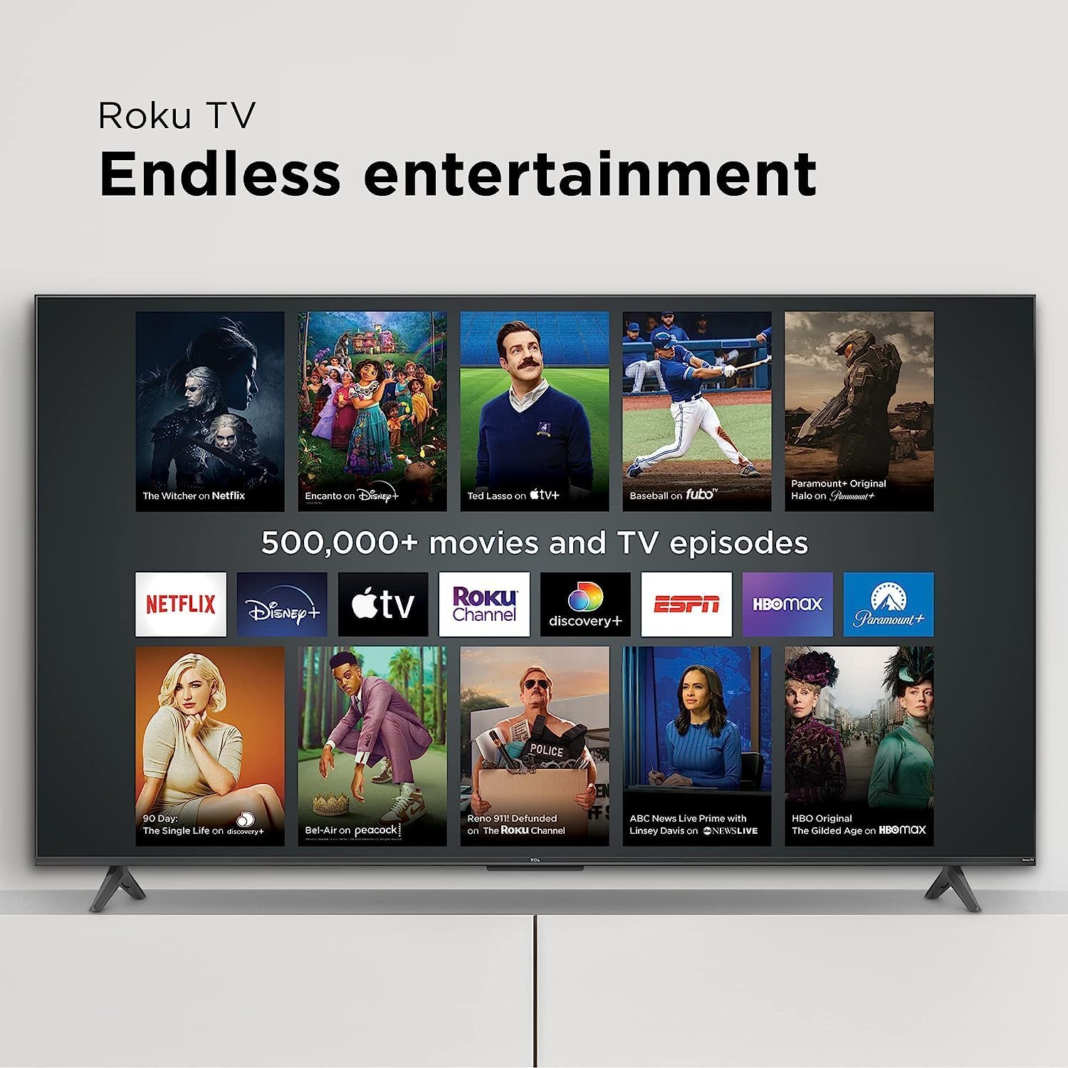 TCL 65' Class 4-Series 4K UHD HDR Smart Roku TV – 65S455
