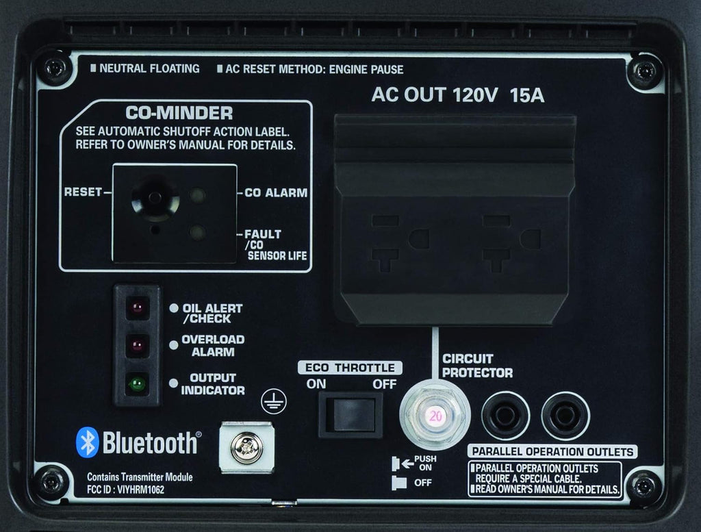 Honda EU2200iTAG 2200W 120V Portable CO-Minder Inverter Generator Bundle with Parallel Cables