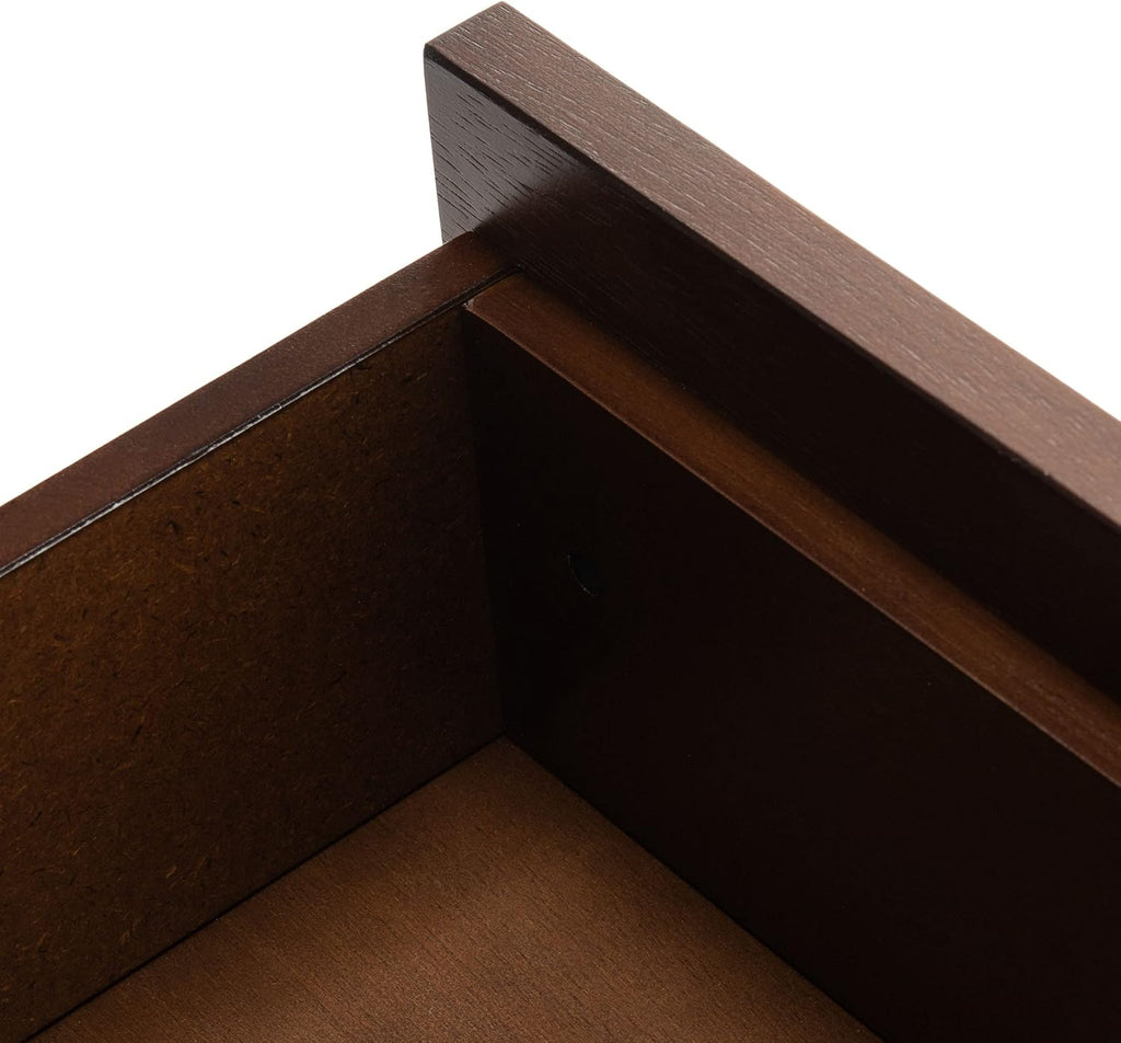 SAFAVIEH Genevieve TV Stand for up to 65' Flatscreen – Black & Walnut Brown Finish, Mid-Century Modern Storage Cabinet, Entertainment Media Console (MED5000F)