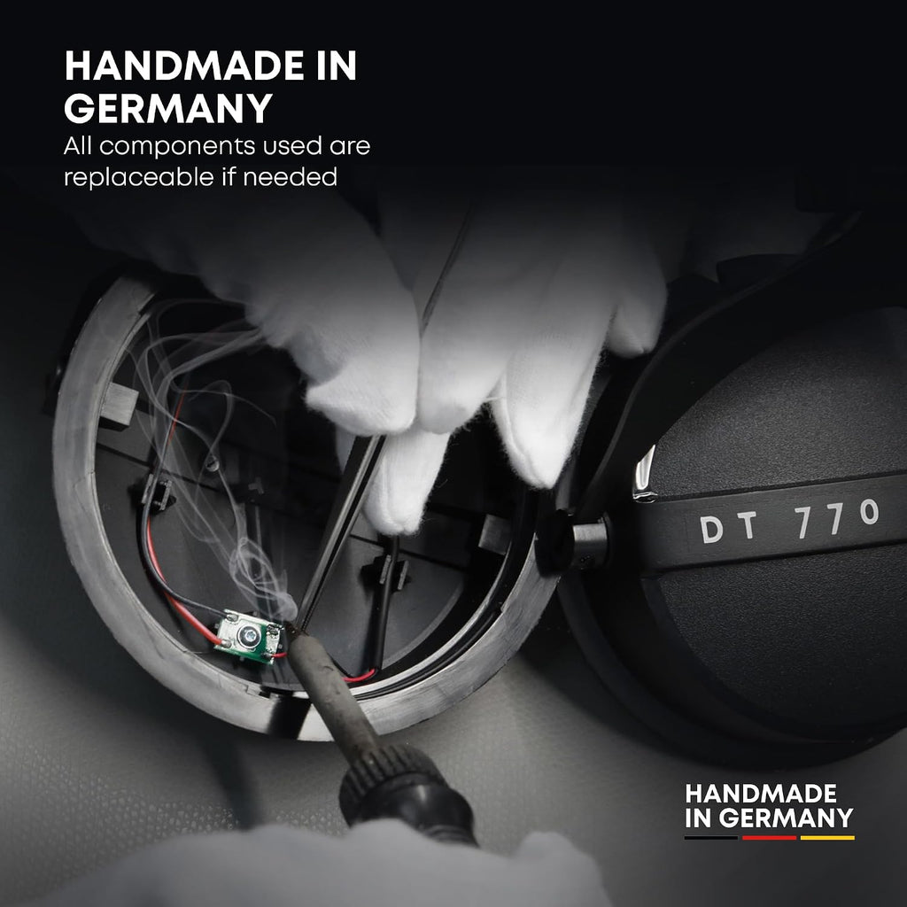 beyerdynamic DT 770 Pro X Wired Over-Ear Headphones, 48 Ohm, Closed-Back Professional Recording Studio Monitor. Recording, Monitoring, Sound Isolation, Handmade in Germany. Black
