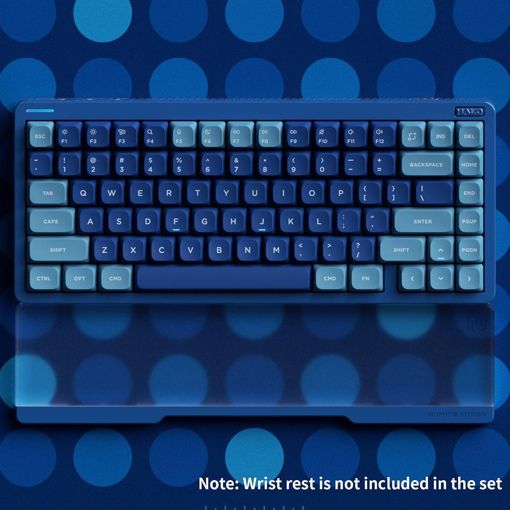 nuphy Halo75 V2 Mechancial Gaming Kyeboard,75% Wireless Hot Swappable Bluetooth Keyboard,83 Kyes RGB Backlit Keyboard,Support Bluetooth/2.4GHz/USB-C-Blue Blush Switch