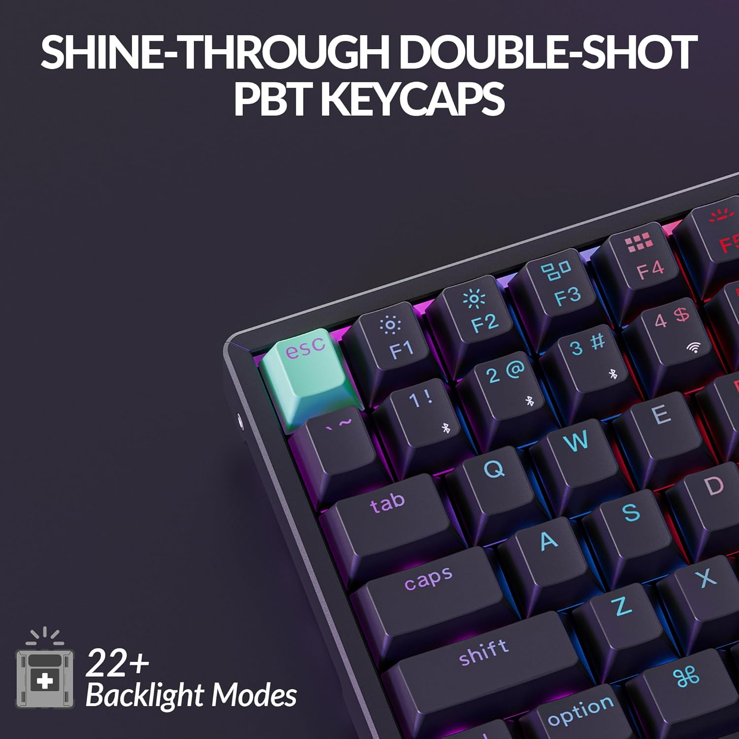 Keychron K2 HE Rapid Trigger Wireless Custom Keyboard with Hall Effect Gateron Double-Rail Magnetic Switch, QMK 2.4 GHz Bluetooth 5.2 RGB Compatible with Mac Windows Linux - Aluminum
