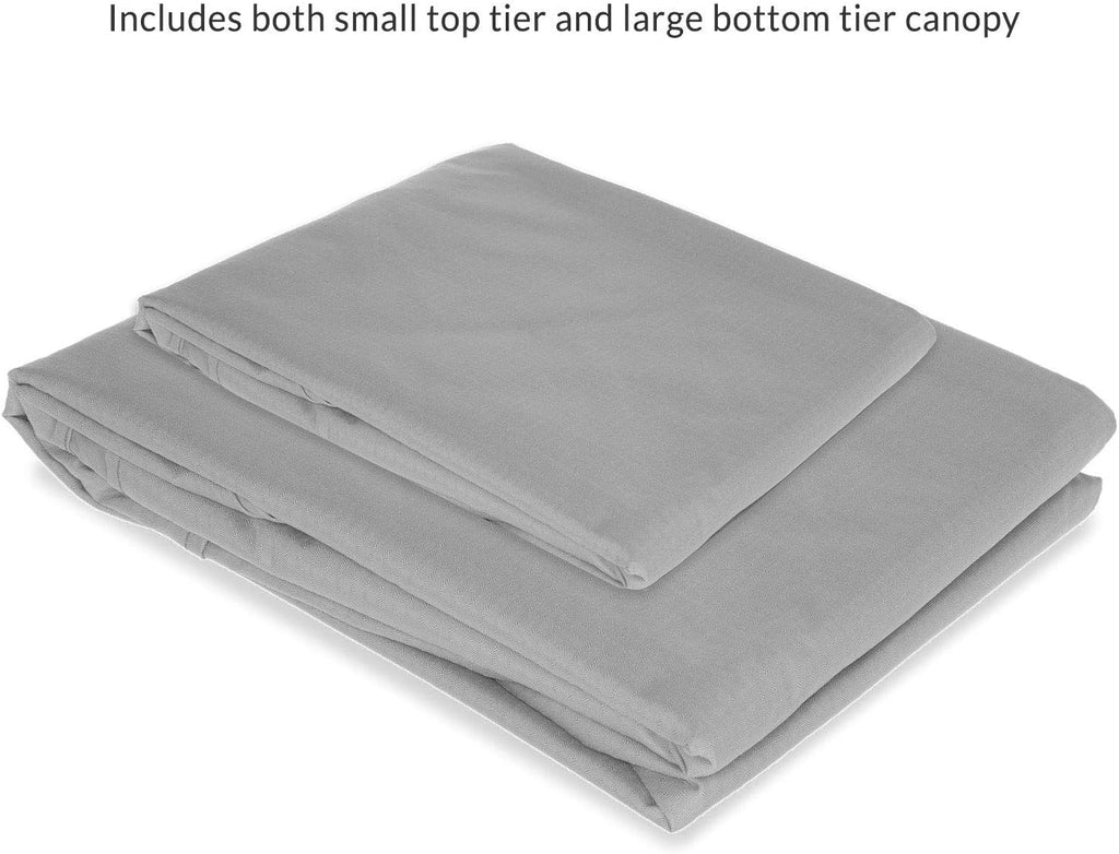 Garden Winds Replacement Canopy Top Cover Compatible with The Grand Patio 10' X 13' Gazebo - RipLock 350 - Slate Gray