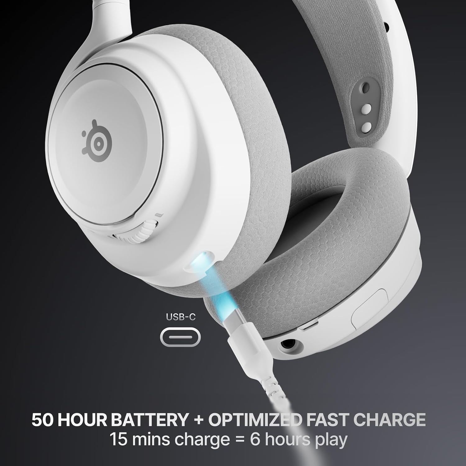 SteelSeries Arctis Nova 7P Wireless Gen 2 Gaming Headset - Real-Time App Control, 50+ HR Play, Neodymium Magnetic Drivers, Mix 2.4GHz/Bluetooth, PS5, PS4, PC, Switch 1/2, Mobile - White