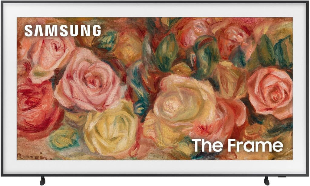 Samsung QN85LS03DAFXZA 85 Inch The Frame 4K Smart Quantum HDR TV with a Samsung VG-SCFA85BWB 85 Inch The Frame Customizable Bezel - Modern Brown (2024)